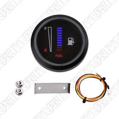 12/24V 2'' 52mm Auto Motorrad Tankanzeige LED Display Digital 10 Raster 0-566 OHM