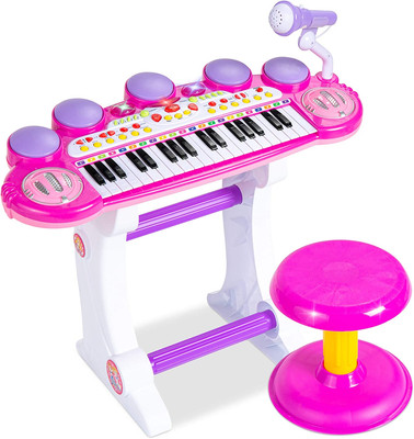 37-Key Kids Electronic Musical Instrument Piano Learning Toy Keyboard W/Multiple