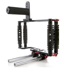 Jaula Kamerar Tank TK-3 con soporte de varilla mango superior agarre DSLR estabilizador de video Ri