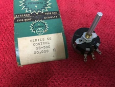Vintage CLAROSTAT Series 58   30K Ohm  Potentiometer NOS