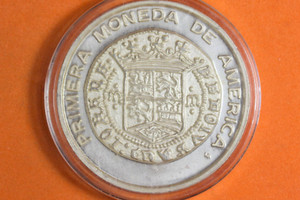 1536 Bancomer Mexico "Primera Moneda De America" .999 Fine 1.62oz Silver #K37382