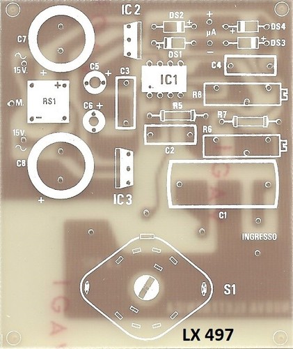Cs LX565 Nuova Elettronica - Rivelatore Di Picco Stereo Versione LX 565, Circuito Stampato Originale Italiano