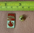 Vintage Enjoy Coca Cola 1982 World's Fair lapel pin Knoxville Tennessee Flame