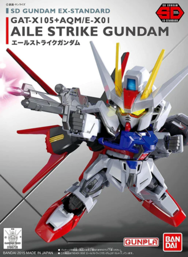 GUNDAM　Bandai 002 Aile Strike Gundam SD EX-Standard Model Kit Japan - Picture 1 of 1