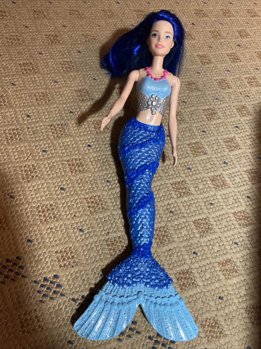 Barbie Dreamtopia Sparkle Mountain Mermaid Doll BLUE