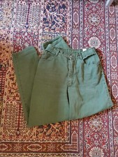 Vintage Esprit Sport Green Cotton Trousers Pants 9 10