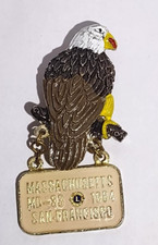 Lions Club International lapel pin 1984 Bald Eagle Massachusetts 3