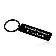 Gifts for Boyfriend Drive Safe Keychain for Him Valentines Day Gifts for Him