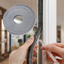 10Meters Window Brush Seal Strip Self Adhesive Weather Stripping Door Sweep