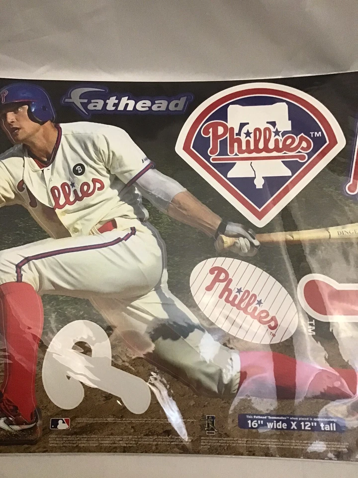 费城费城标志 FATHEAD HUNTER PENCE 可重复使用乙烯基贴纸套装 — 第 4/4 张图片