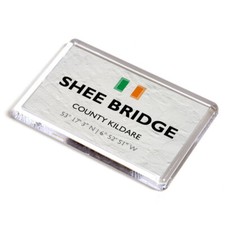 FRIDGE MAGNET - Shee Bridge - County Kildare - Ireland - Lat/Long