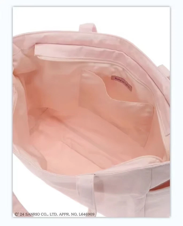 Maison de Fleur x Sanrio Hello Kitty My Melody Pink Kawaii Lace Tote Bag Purse - Image 4 of 4