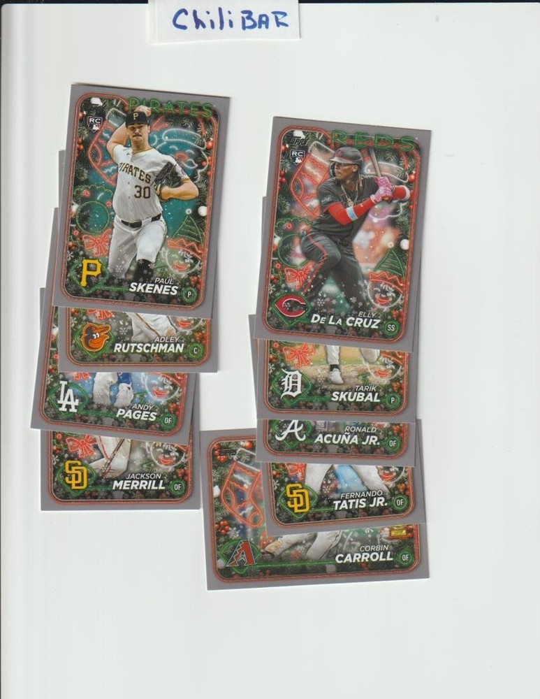 2024 Topps Holiday Baseball SILVER  Metallic #H1-200 Complete your Set Pick Card
