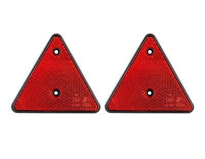 2 x Dreiecke Dreieck Rückstrahler Reflektor Anhängerdreieck Pkw Anhänger StVZO