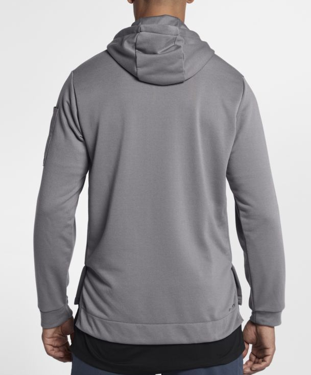 Nike Dri-FIT Men's Grey Full Zip Training Hoodie (AA4656-036