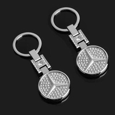 Mercedes Benz Schl&uuml;sselanh&auml;nger mit Strasssteinen Glanzeffekt