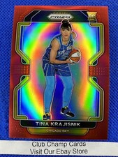 2022 #13 Tina Kra Jisnik WNBA Panini Prizm Basketball Red Prizm 027/199 RC Sky