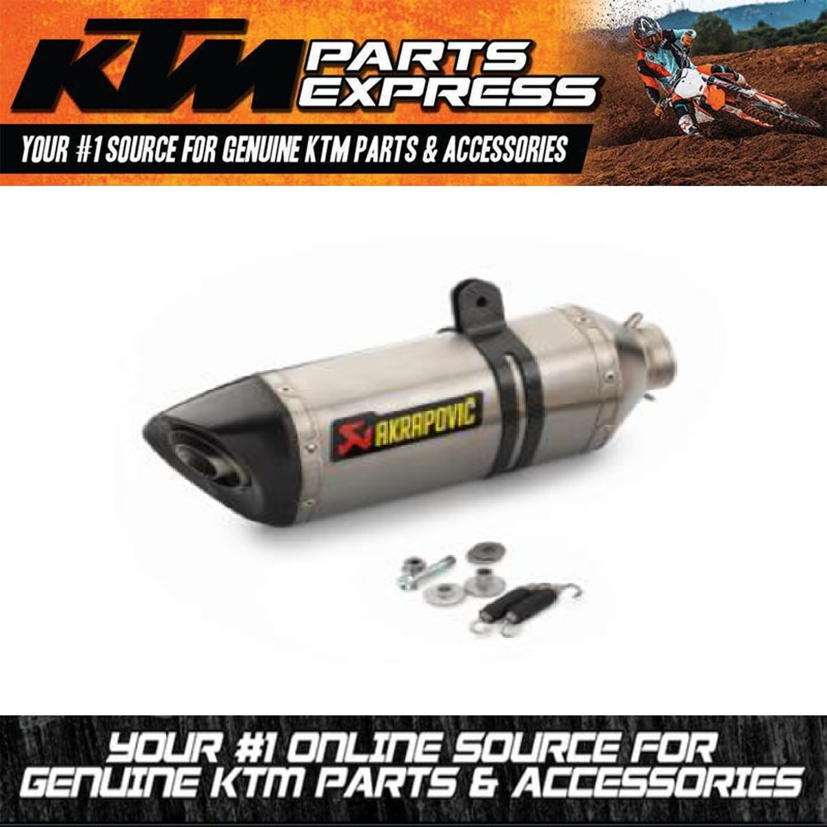 NEW OEM KTM SLIP ON 690 DUKE R ABS FITS AU AND EU MODELS 2016 2017