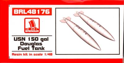 Brengun Models 1/48 U.S. NAVY DOUGLAS 150 GALLON DROP TANK Resin & PE Set