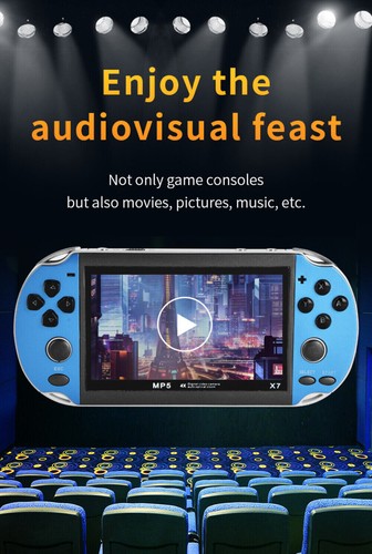 X7 8GB Handheld Spielkonsole MP4 7" Video Game Consoles - Picture 13 of 20