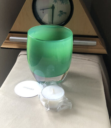 Bougie votive verre ambre bois de santal - YANKEE CANDLE - Gamm vert