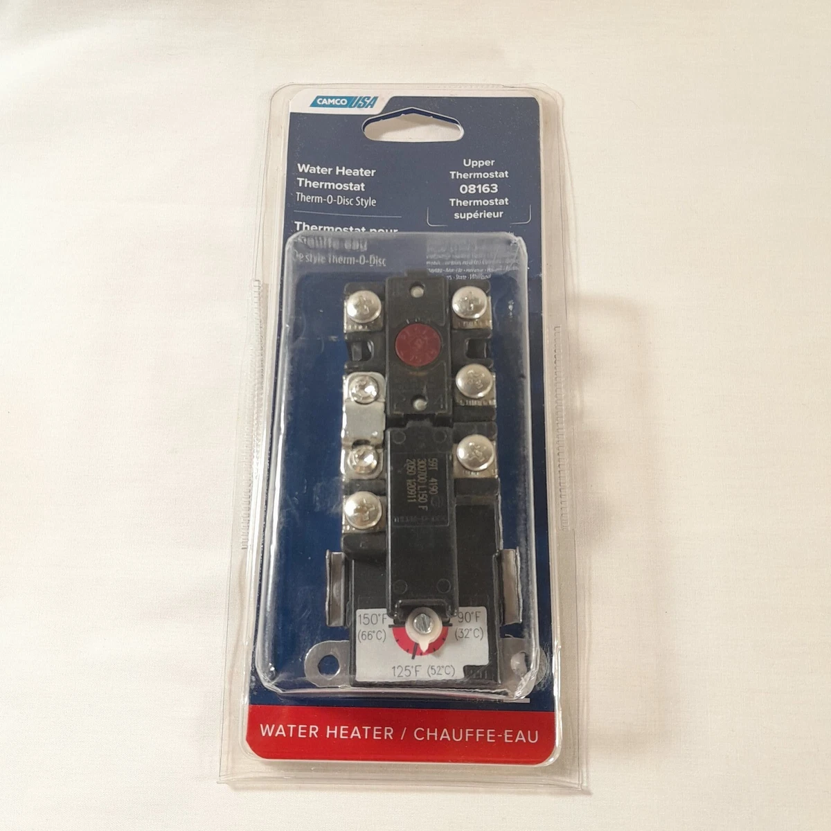 CAMCO 08163 Upper Electric Water Heater THERMOSTAT Thermo Disc Design - NEW  | eBay