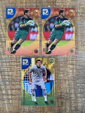 2010 Panini World Cup ERROR Back Cards x 3 Iker Casillas Julio Cesar Rare