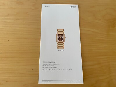 PATEK PHILIPPE Ficha de dosier 2001 - TWENTY-4 Ref. 4908/11 R  4908/20 G