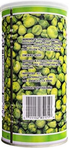 Hapi Hot Wasabi Peas | 9.9 Ounce Spicy Snack Tin From Thailand