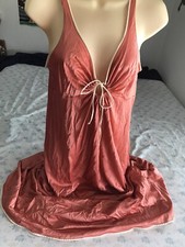 VINTAGE VASSARETTE Peach NIGHTGOWN LONG Underneath-it-all SZ34