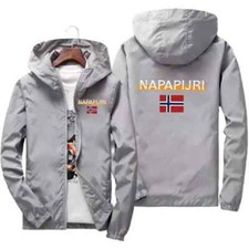 Giacca vento con cappuccio uomo impermeabile antivento autunno inverno