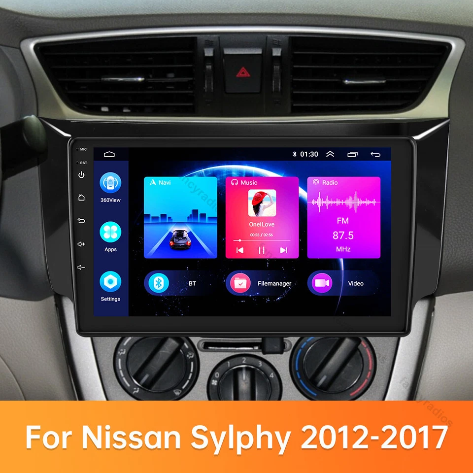 For Nissan Sylphy B17 Sentra 2012-2018 Car Radio Android 13 8Core Stereo CarPlay - Image 3 of 4