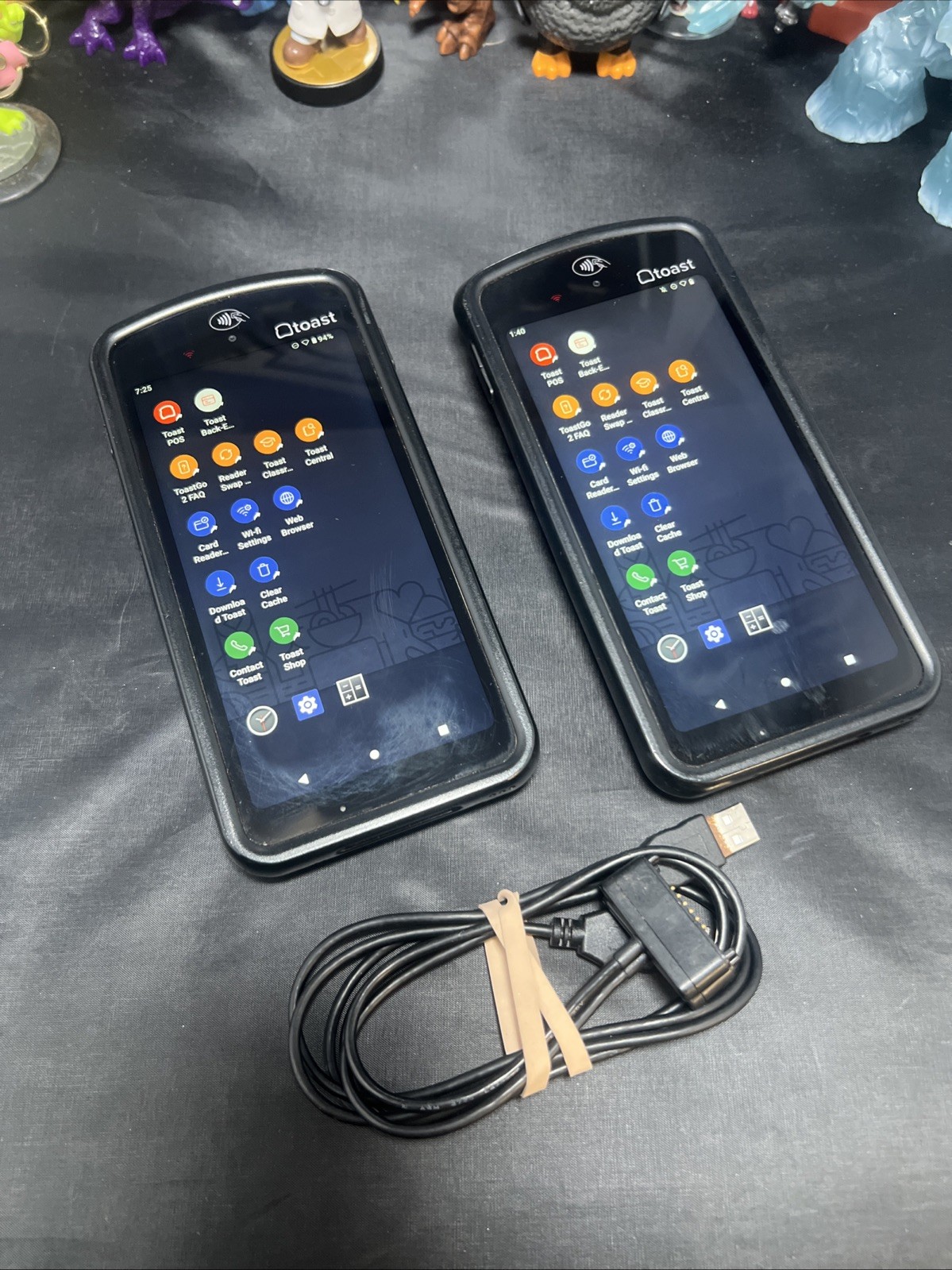 Toast Flex POS Go 2 Handheld Tablet Mobile Computer Device w/ Charger *LOT OF 2*