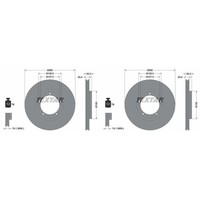 2X Textar Pro+ Bremsscheiben 282Mm InnenbelÜFtet Vorne Passend FüR Porsche 911 9