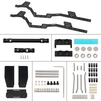 MEUS RACING 1/24 Transmission Front System DIY Kits LCG Carbon Fiber Chassis Fra