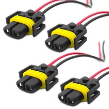 4PCS H11 H9 H8 880 881 Female Adapter Wiring Harness Sockets Wire, 9005 9006 ...