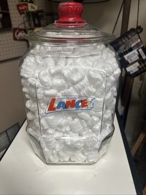 Lance Counter Jar with TOM S Lid Display Cookie Jar Candy