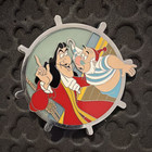 Disney Peter Pan Captain Hook & Mr. Smee Ship Wheel Pin WDW 2008 — photo 1