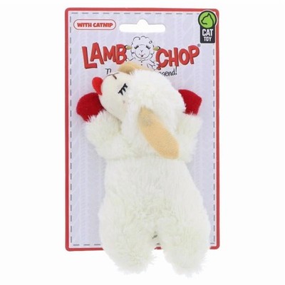Lamb Chop Plush Catnip Toy for Cats Interactive Kicker Teaser Play