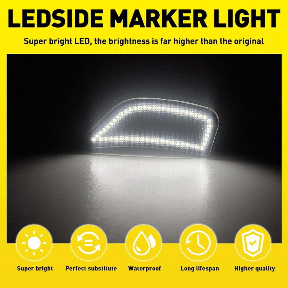 Luces de señalización laterales LED 4 piezas para Cadillac Escalade/Escalade ESV 2021-2023 5ª generación Foto 4 de 4