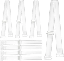 4 Pairs Clear Bra Straps Invisible Bra Straps Non Slip Bra Shoulder Straps