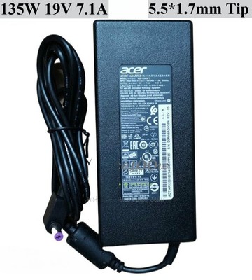 Genuine 135W Charger Acer Nitro 5 AN515-53-55G9 AN515-53-52FA 5.5mm Adapter