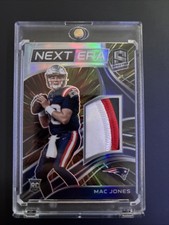 MAC JONES 2021 SPECTRA NEXT ERA ROOKIE 3 COLOR PATCH HYPER PRIZM RC /75 NO.NE-MJ