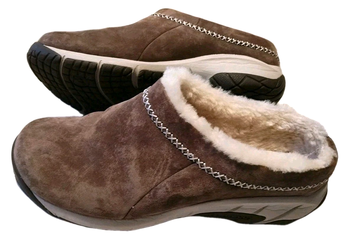 Scarpe zoccoli Merrell Encore Ice 4 donna J002038W marrone scamosciato comode taglia 9 5