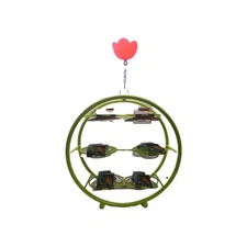 Dreamdrawer Unique Hummingbird Feeder for Outdoors - Multi Port, Top Fill Lea