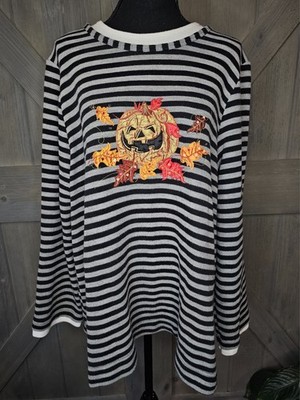 Vintage White Stag Halloween Top sz 2X