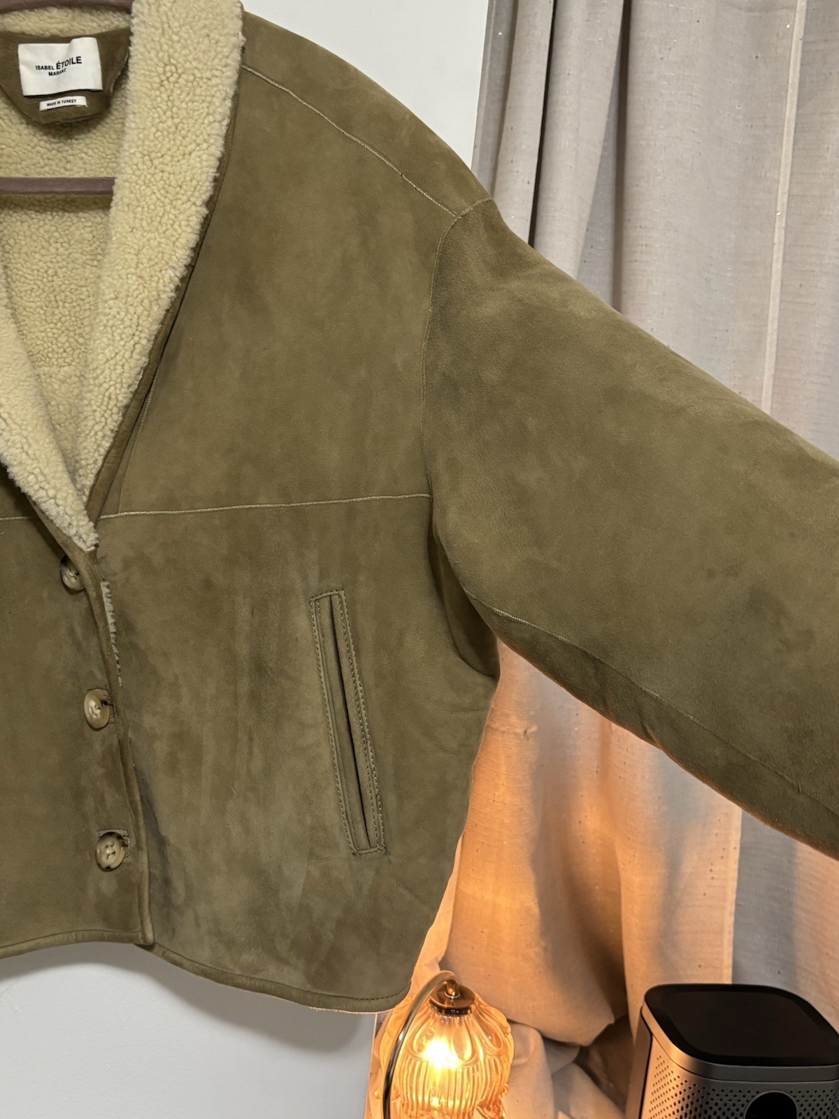 Isabel Marant Etoile Alexandre Shearling Sherpa Jacket Coat image 4