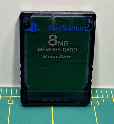 Official Sony PlayStation 2 (PS2) GRAY Memory Card SCPH-10020 Tested & Formatted