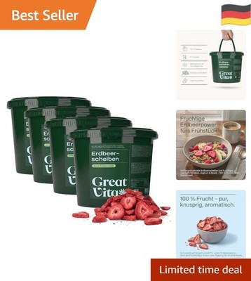 Crispy Erdbeer Chips ohne Zucker -  für Joghurt & Smoothies 1,6 kg