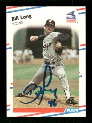 1988 Fleer  404 Bill Long signed auto autograph  MZ BXCP56